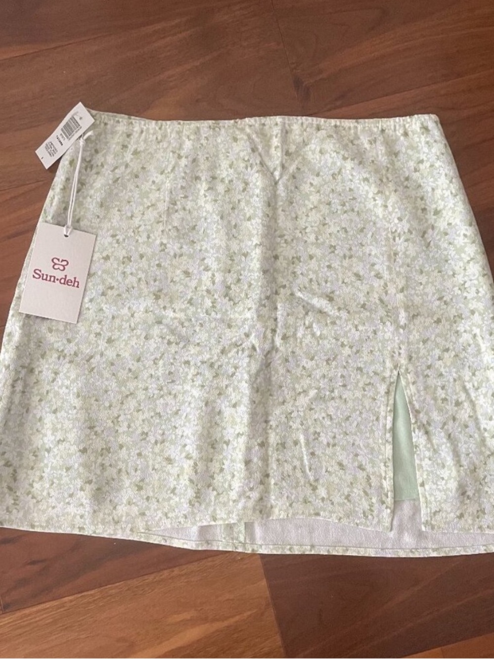 Sunday Best Tatiana Skirt Floral Light Green Mini Skirt 00